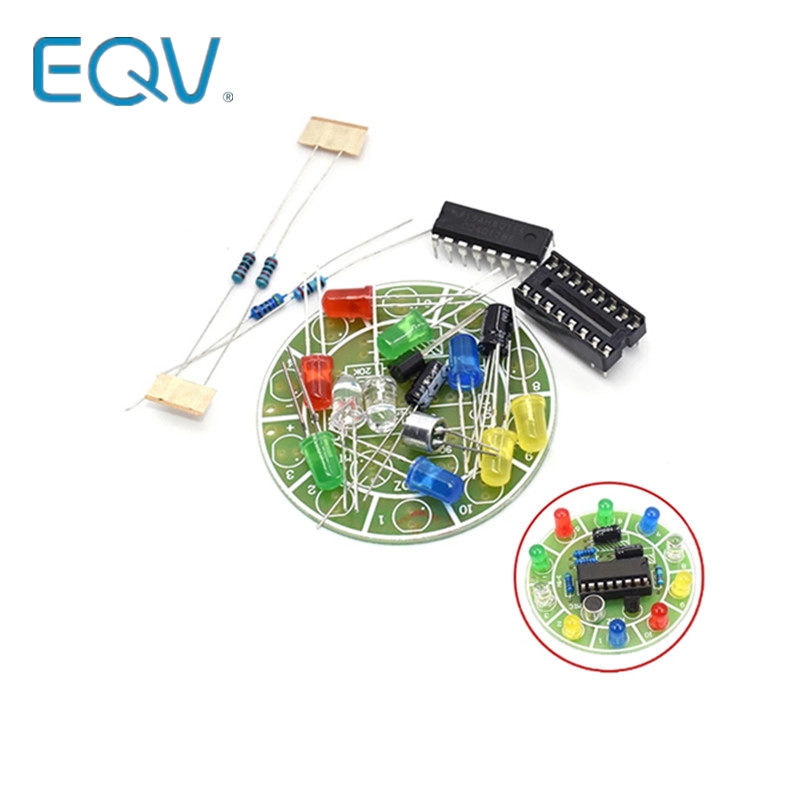 Diy Electronics Lab - CD4017 التحكم الصوتي الملون الدورية مجموعة
