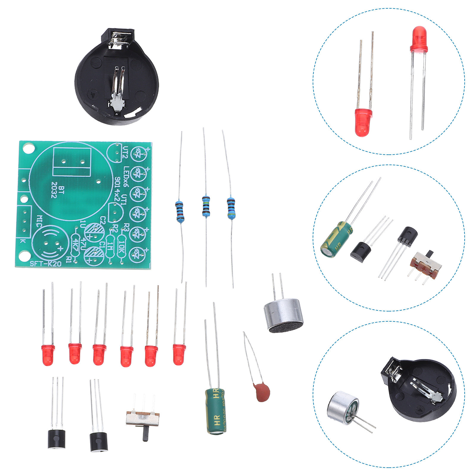 Diy Electronics Projects For Kids - طقم ميترونوم LED يعمل بالصوت، مشروع