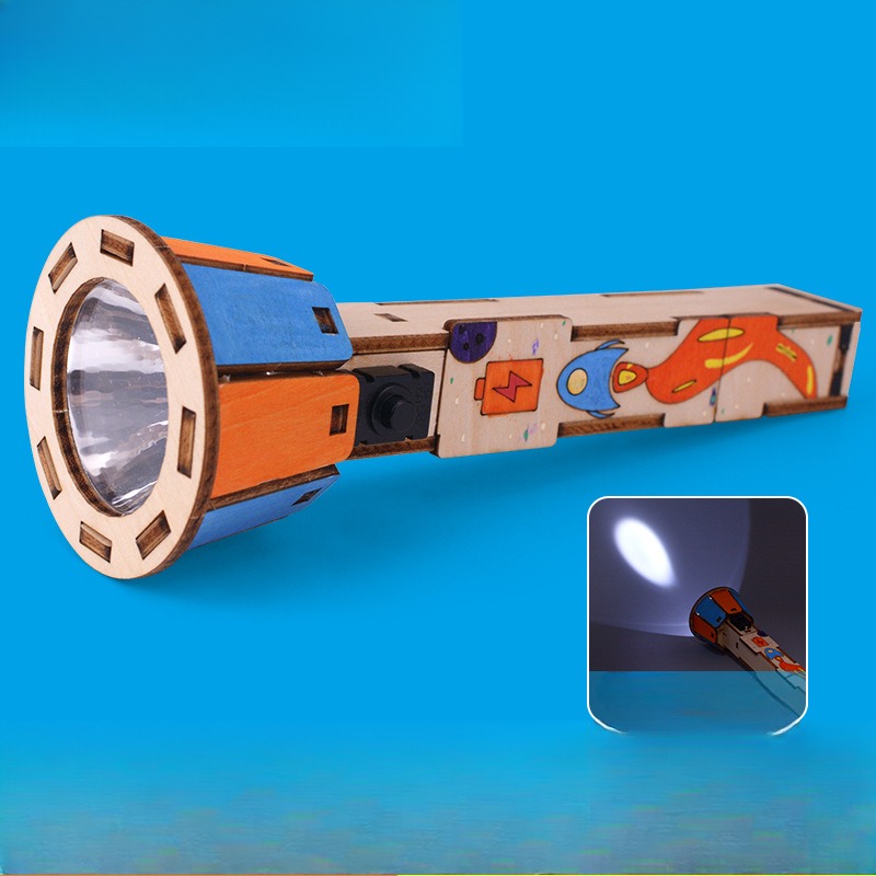Diy Electronics Projects For Kids - مجموعة مصابيح يدوية خشبية ذاتية الصنع،