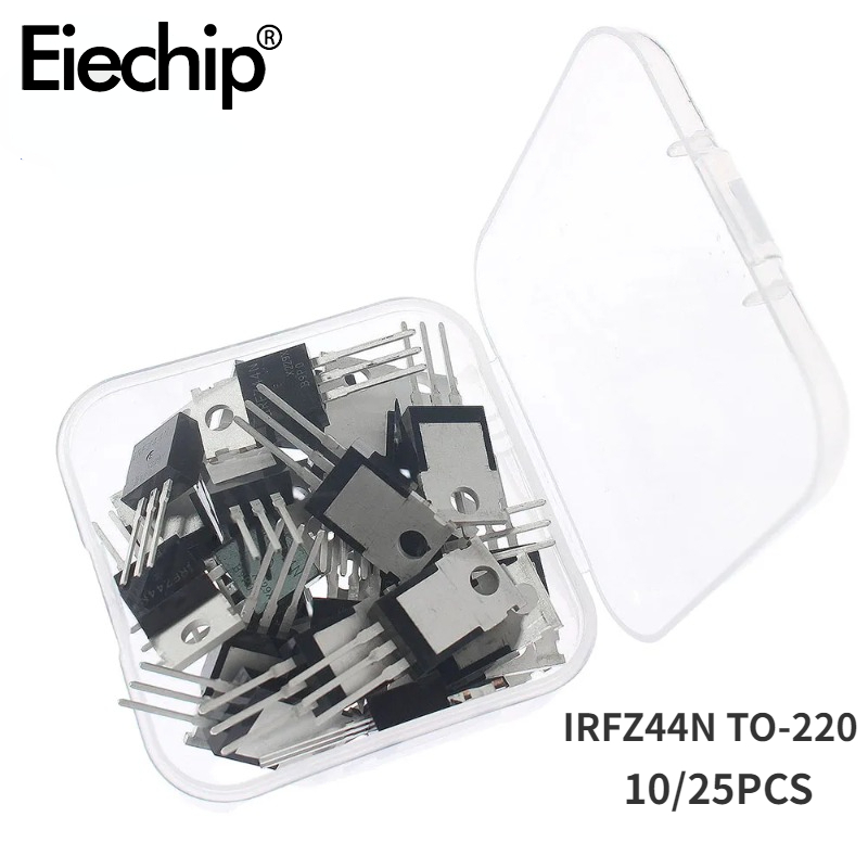 Mosfet Transistor Set - 10/25 قطعة IRFZ44N Mosfet الأصلي TO-220