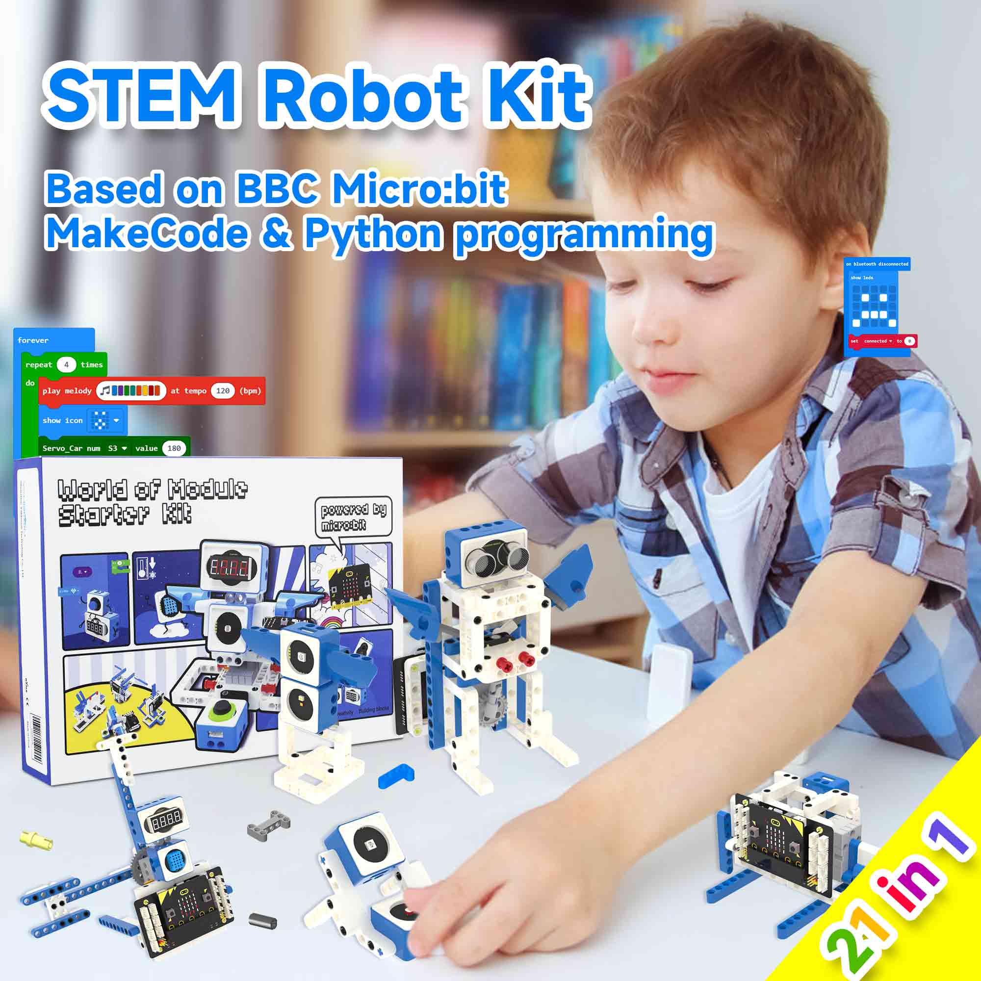 Diy Electronics Projects For Kids - مجموعة سيارة روبوت ذكية مايكروبت V2