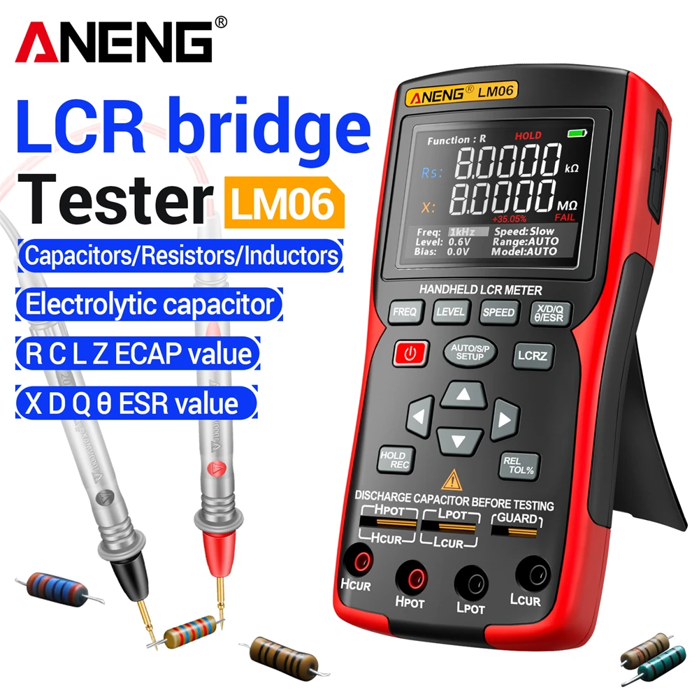 Diy Electronics Workshop - جهاز قياس LCR Bridge LM06 الإلكتروني