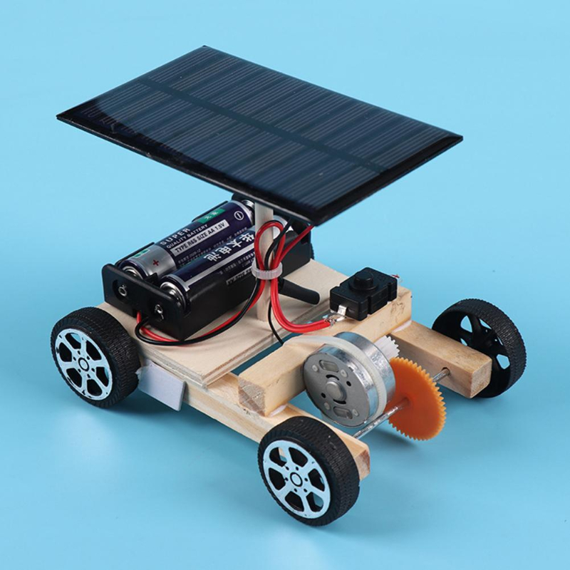 Diy Electronics For Kids - تجميع الاختراعات الإبداعية للسيارة الشمسية القدرة