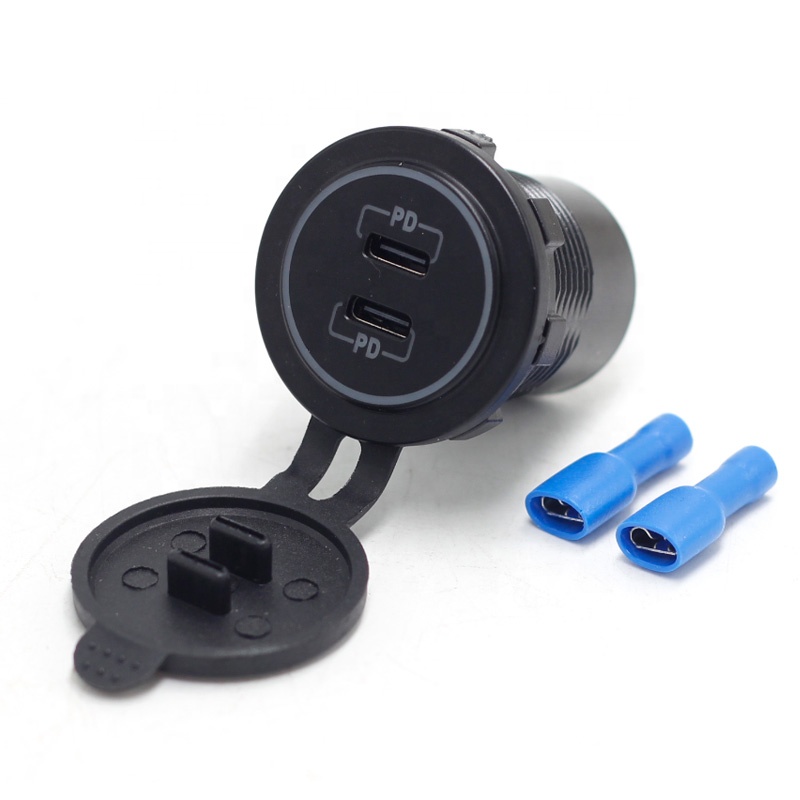 Diy Marine Electronics - شاحن سيارة USB-C بقوة 12 فولت،