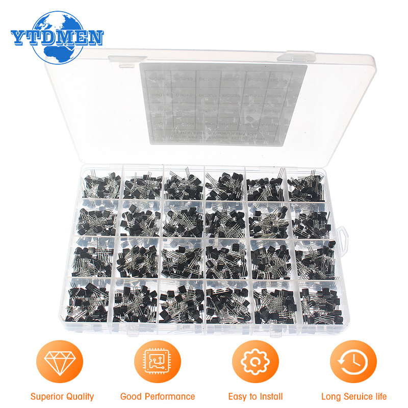 Mosfet Transistor Set - 50-900 قطعة مجموعة الترانزستورات NPN PNP