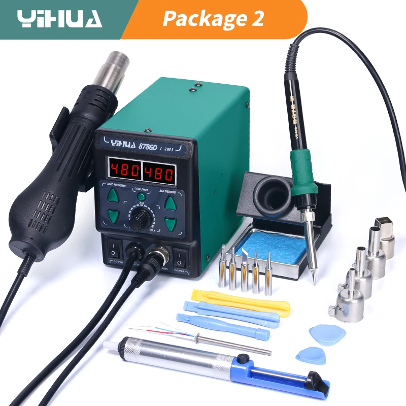 Diy Electronics Storage - YIHUA 8786D سبيكة لحام محطة لحام