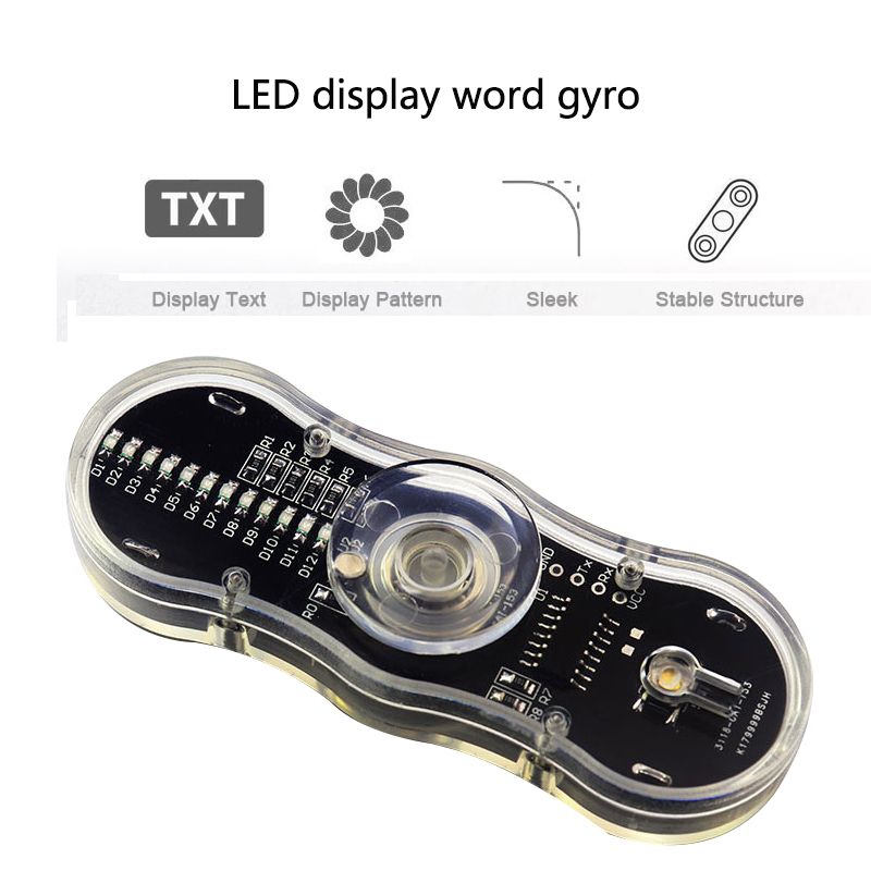 Diy Electronics News - LED تدوير 2 ورقة الإصبع الدوران