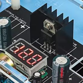 Diy Electronics Kits - لوحة تنظيم الجهد LM317 مع فولتميتر