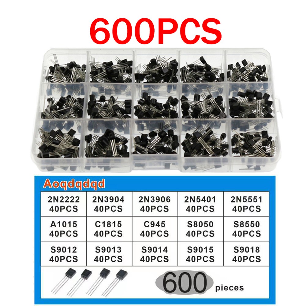 Mosfet Transistor Set - مجموعة ترانزستورات 600 قطعة تشمل A1015