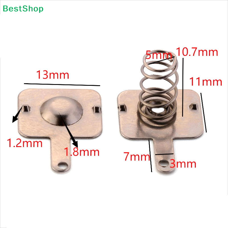 R/Diy Electronics - 〔R〕18650 أطراف توصيل زنبركية للبطارية، مجموعة