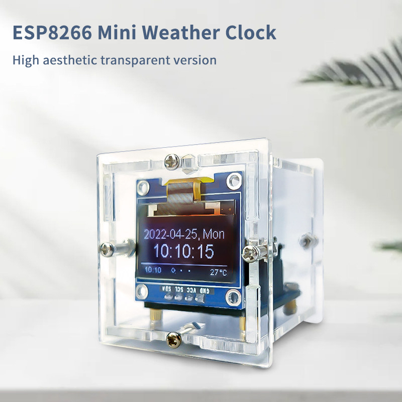 طقم ساعة الطقس المصغرة ESP8266 - مراجعة Diy Electronics News وسعره
