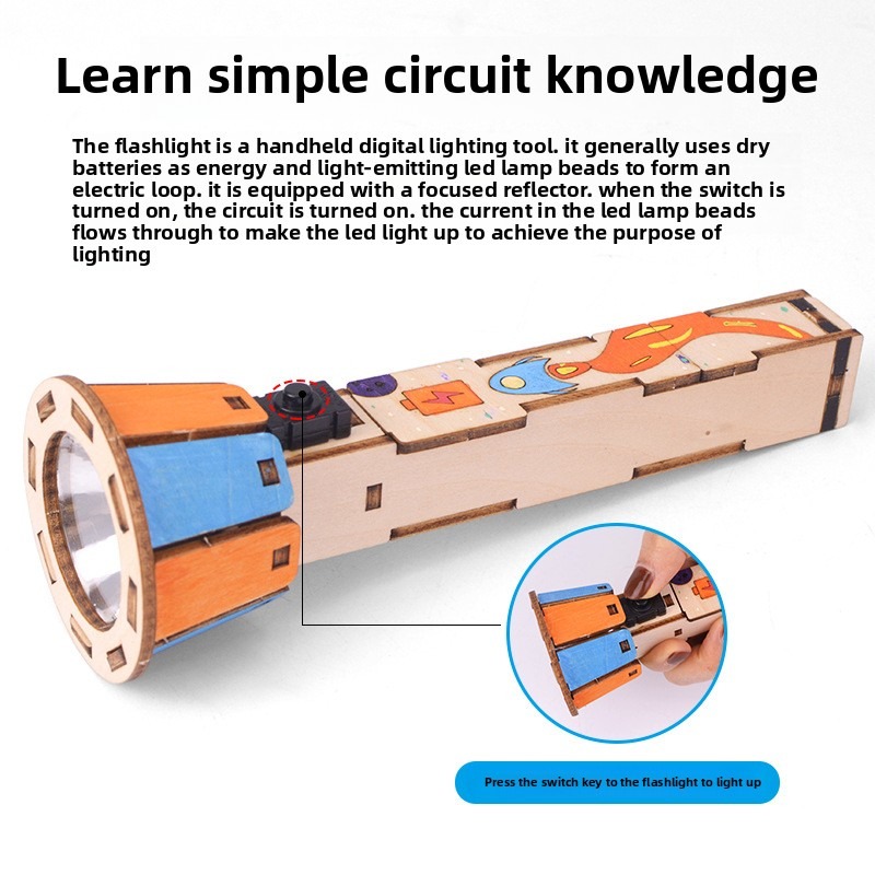 مجموعة مصابيح يدوية خشبية ذاتي - مراجعة Diy Electronics Projects For Kids وسعره