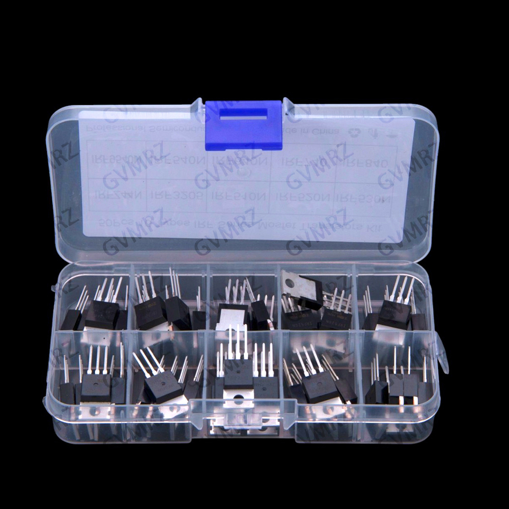 10 قيم TO-220 ​ ​ 50 قطعة من ت - مراجعة Mosfet Transistor Set وسعره