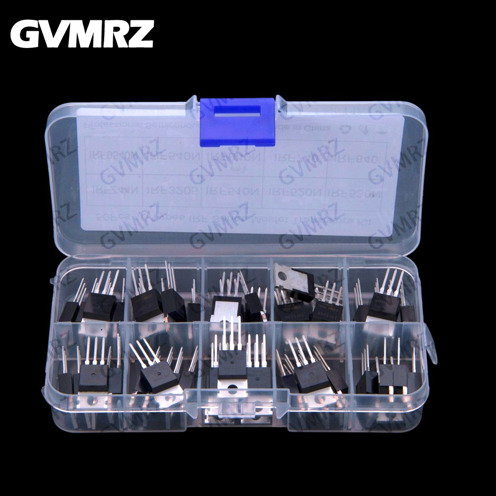 10 قيمات ​ ​ 50 قطعة من ترانزس - مراجعة Mosfet Transistor Set وسعره