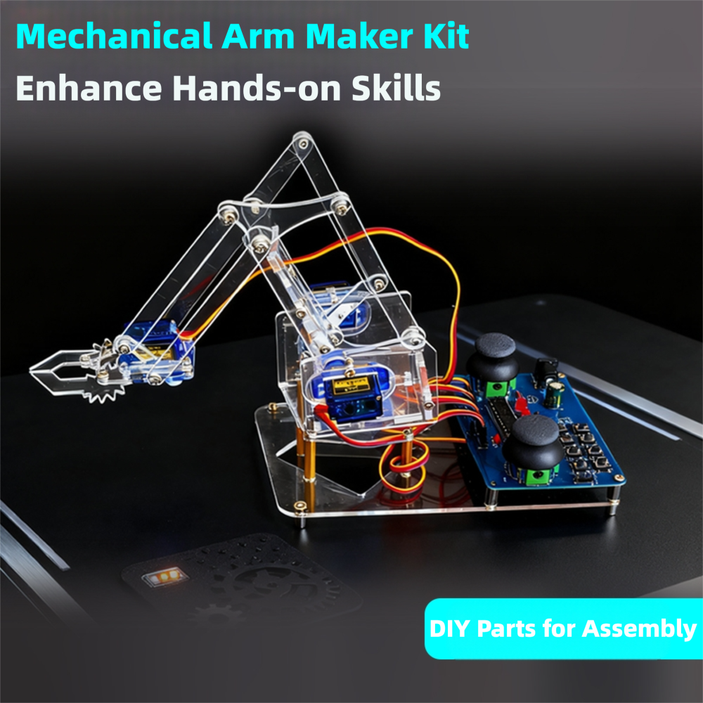 طقم تعليمي متكامل لتجميع ذراع  - مراجعة Diy Electronics For Kids وسعره