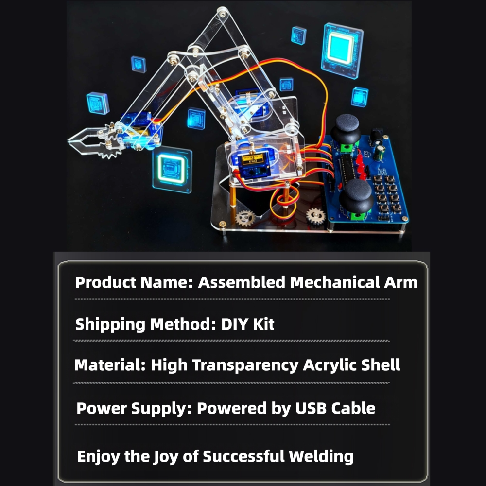 طقم تعليمي متكامل لتجميع ذراع  - مراجعة Diy Electronics For Kids وسعره
