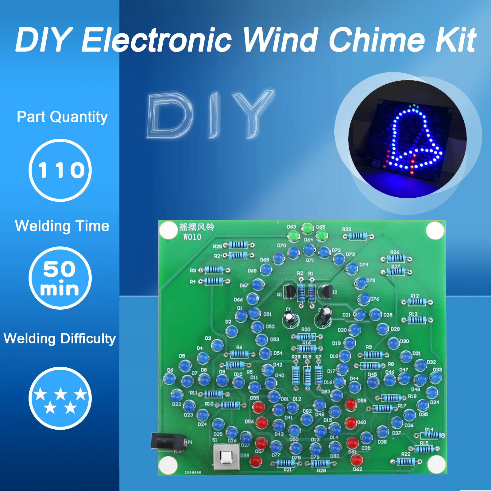 مختبر سوينغ أجراس DIY Windbell - مراجعة Diy Electronics Lab وسعره