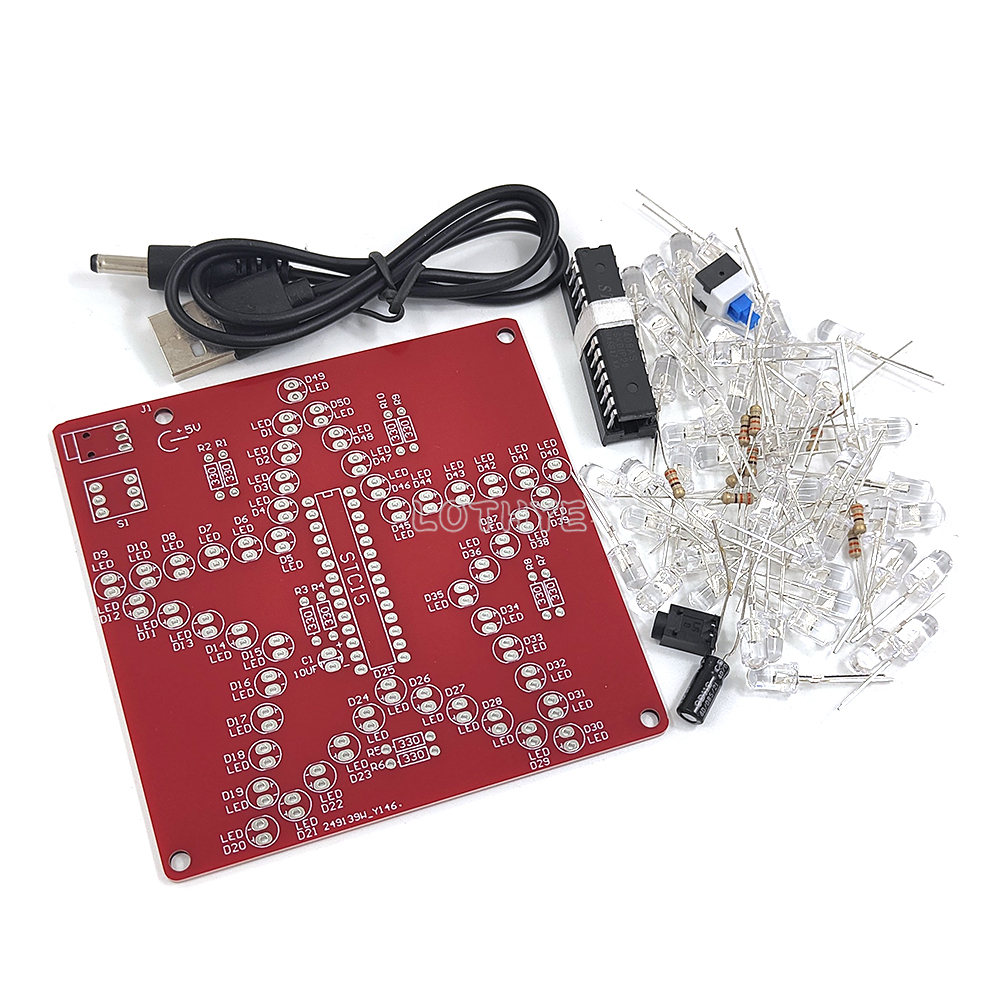 الملونة المبهرة LED الخماسي RG - مراجعة Diy Electronics News وسعره