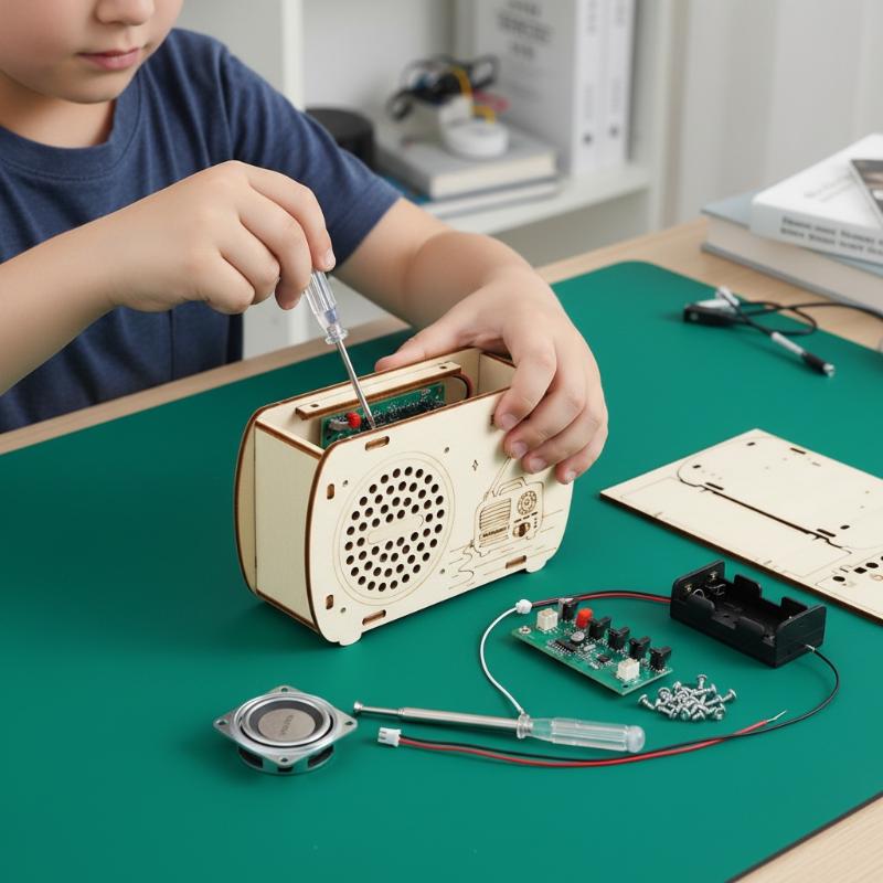 مجموعة راديو FM خشبية للتركيب  - مراجعة Diy Electronics Projects For Kids وسعره