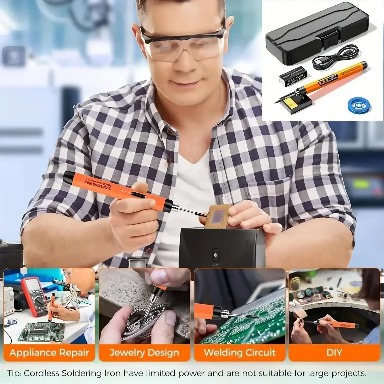 مكواة لحام صغيرة دقيقة قابلة ل - مراجعة Diy Electronics Lab وسعره