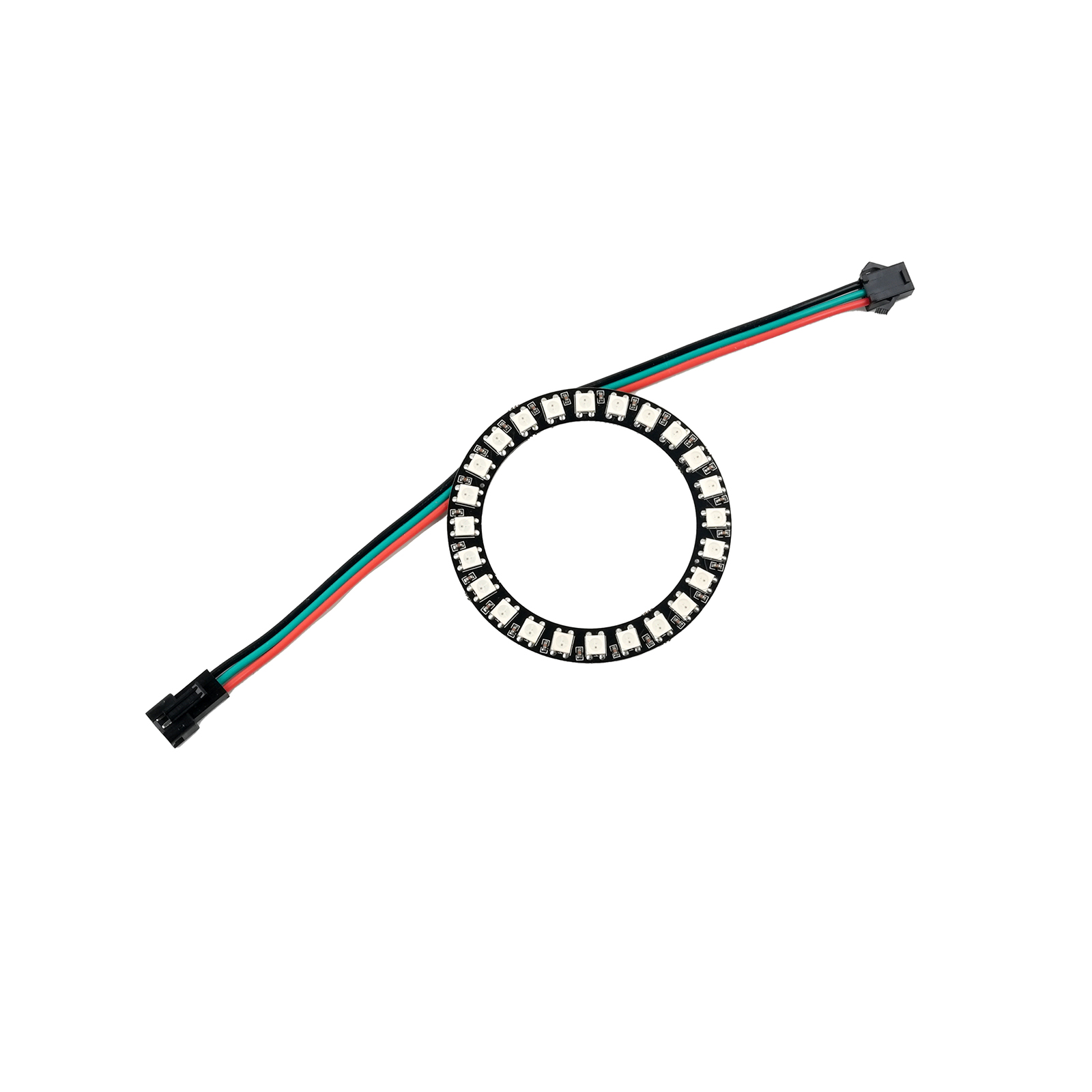 إضاءة حلقية ذكية WS2812B بـ 24 - مراجعة Diy Electronics Address وسعره