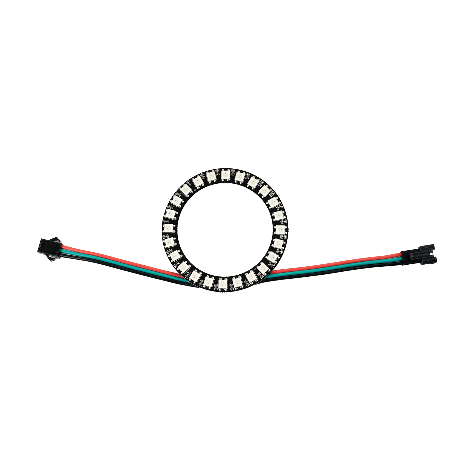 إضاءة حلقية ذكية WS2812B بـ 24 - مراجعة Diy Electronics Address وسعره