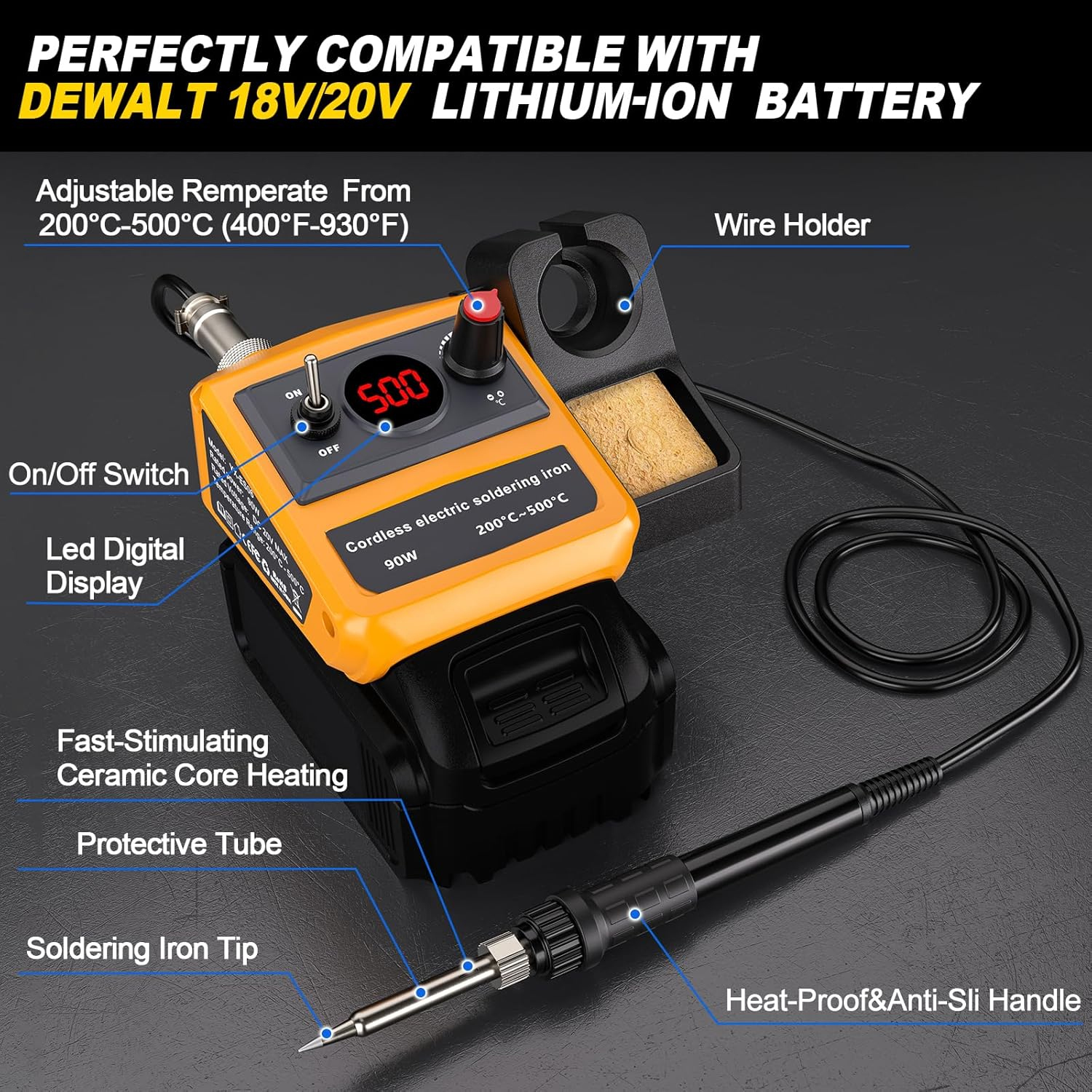 مكواة لحام لاسلكية جديدة لبطار - مراجعة Diy Electronics News وسعره