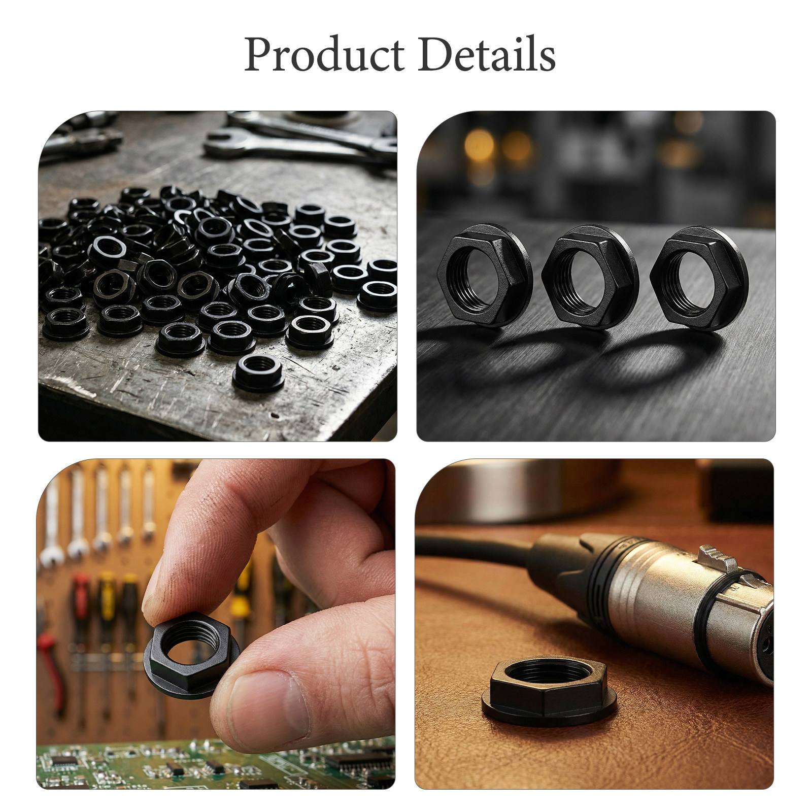 100 قطعة من صواميل الجاك الصوت - مراجعة Diy Guitar Electronics وسعره
