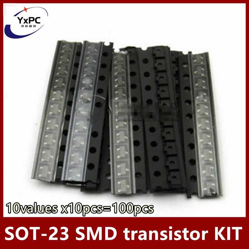 10 قيم x10pcs = 100 قطعة SOT-2 - مراجعة Mosfet Transistor Set وسعره
