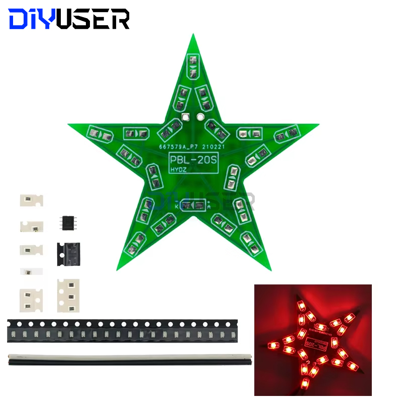 تدريب الطلاب DIY Kit الخماسية  - مراجعة Diy Electronics News وسعره