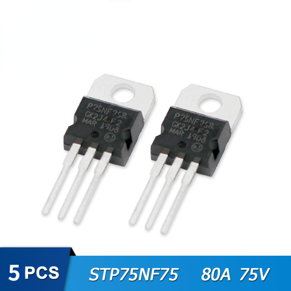 ترانزستورات Mosfet ، STP75NF75 - مراجعة Mosfet Transistor Set وسعره