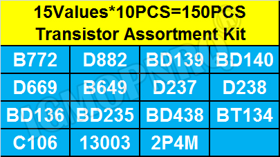 150 قطعة TO-126 مجموعة متنوعة  - مراجعة Mosfet Transistor Set وسعره