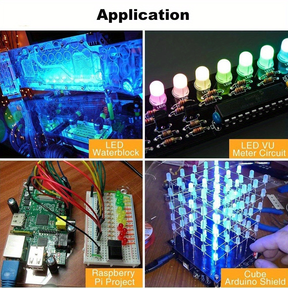 100/200 قطعة مجموعة ديودات LED - مراجعة R/Diy Electronics وسعره