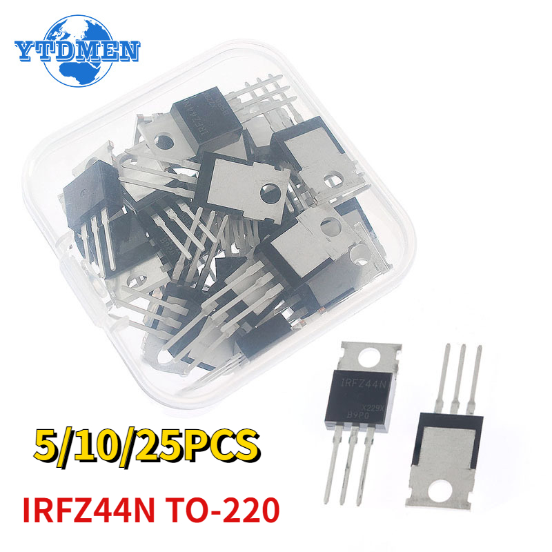 5-25 قطعة IRFZ44N TO220 IRFZ44 - مراجعة Mosfet Transistor Set وسعره