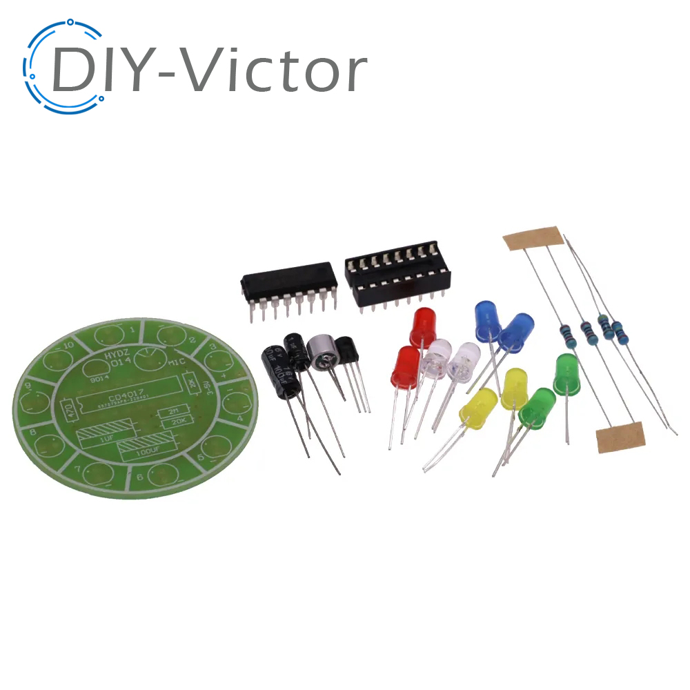 التحكم الصوتي الملونة الدورية  - مراجعة Diy Electronics Lab وسعره