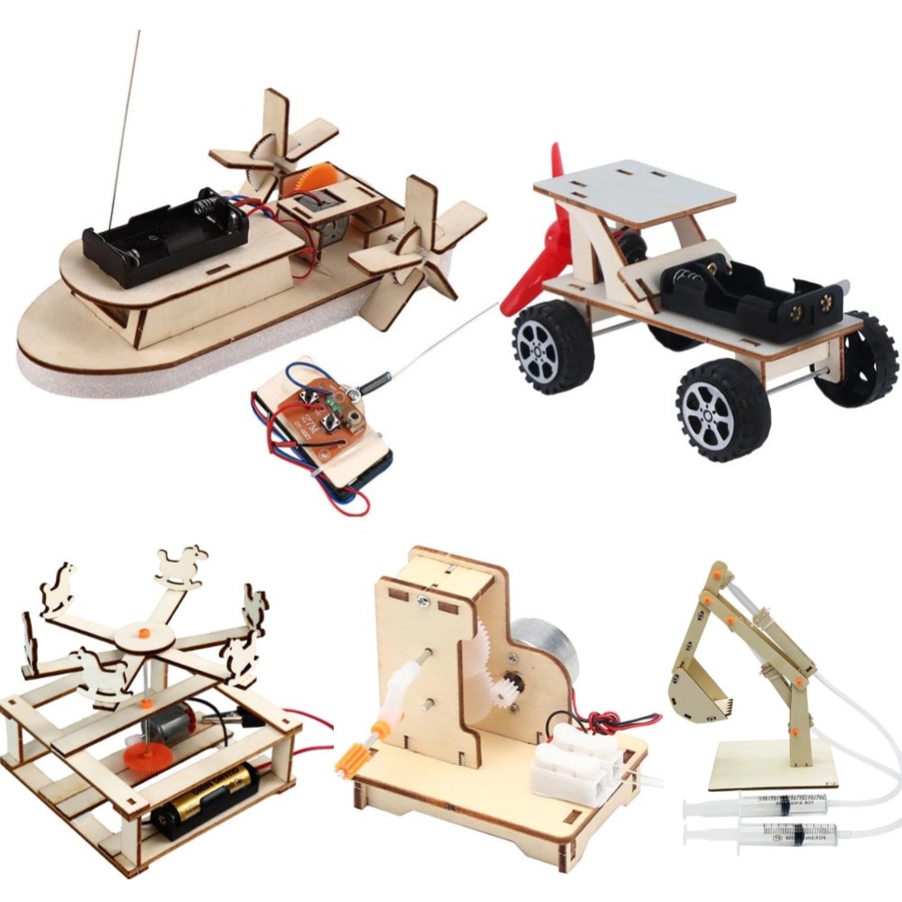 نموذج قارب خشبي ديي ألعاب العل - مراجعة Diy Electronics For Kids وسعره