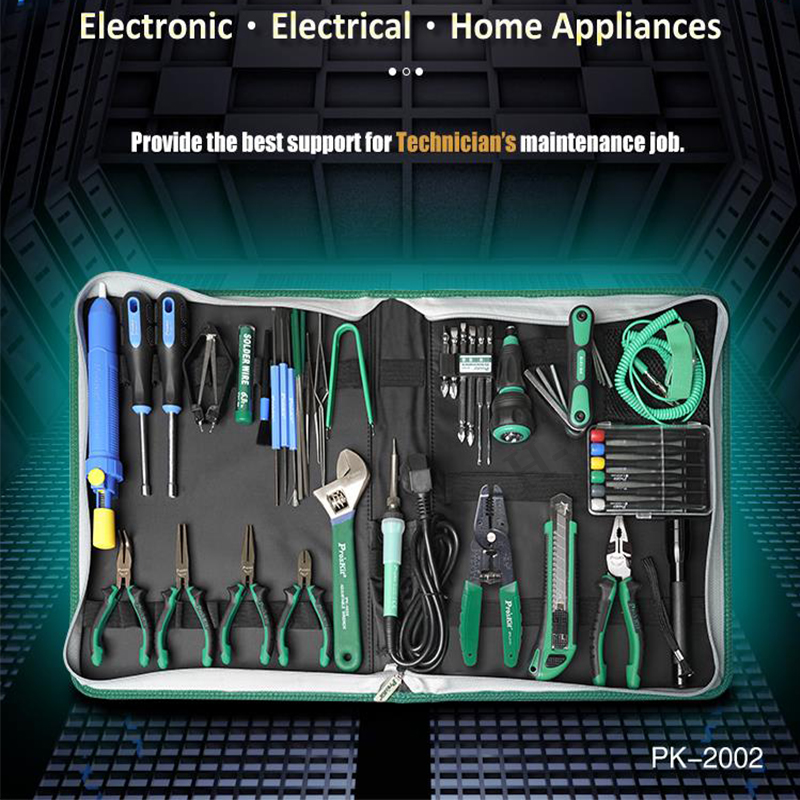 52 قطعة Pro'sKit PK-2002B المن - مراجعة Diy Electronics Lab وسعره