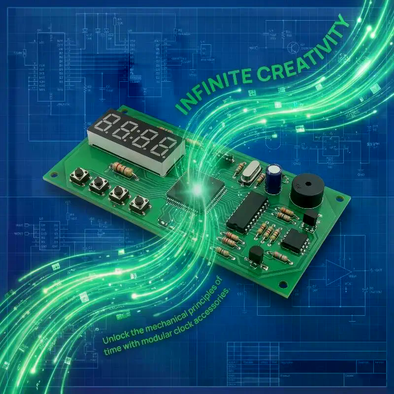 طقم ساعة رقمية LED للتركيب الذ - مراجعة Diy Electronics Workshop وسعره