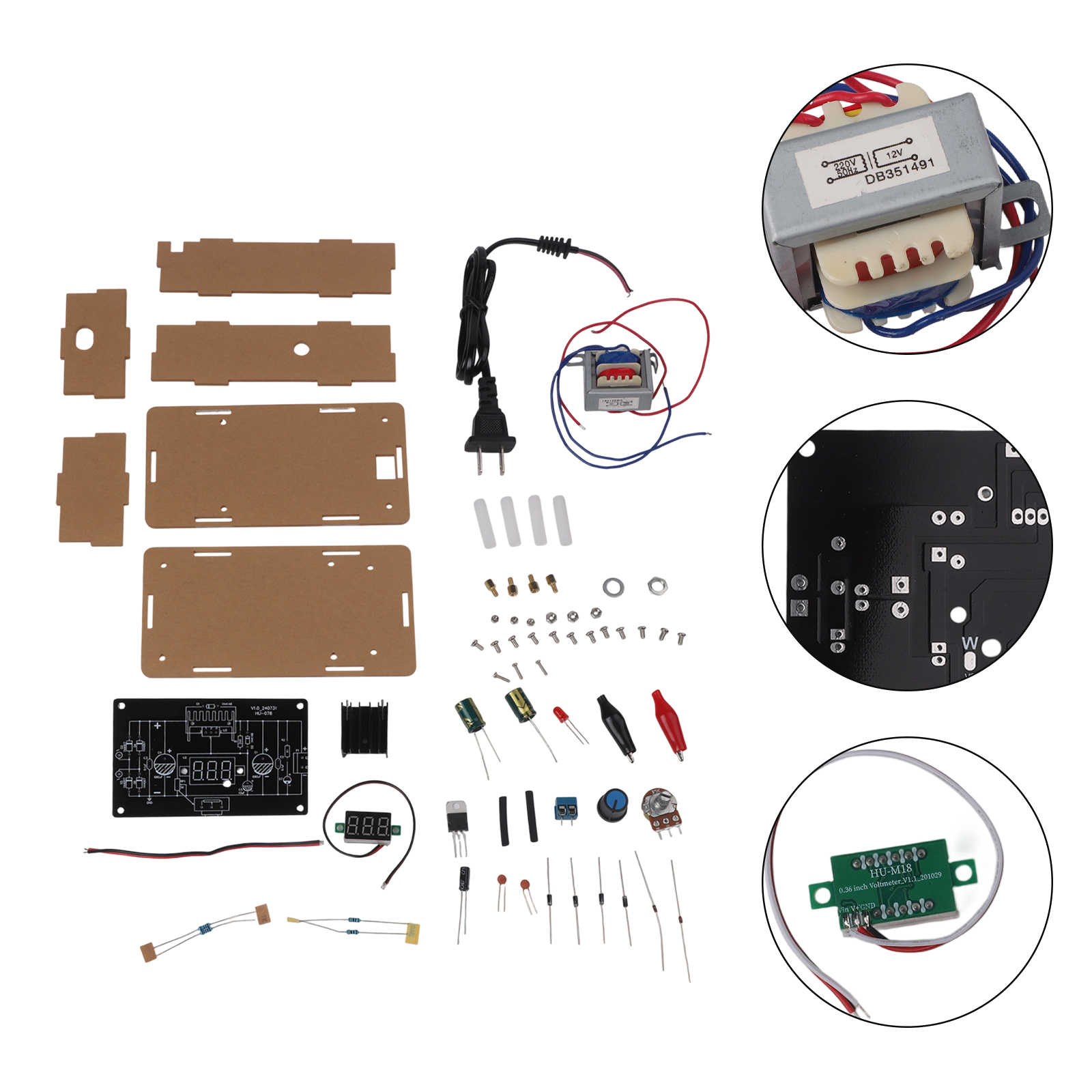 لوحة تنظيم الجهد LM317 مع فولت - مراجعة Diy Electronics Kits وسعره