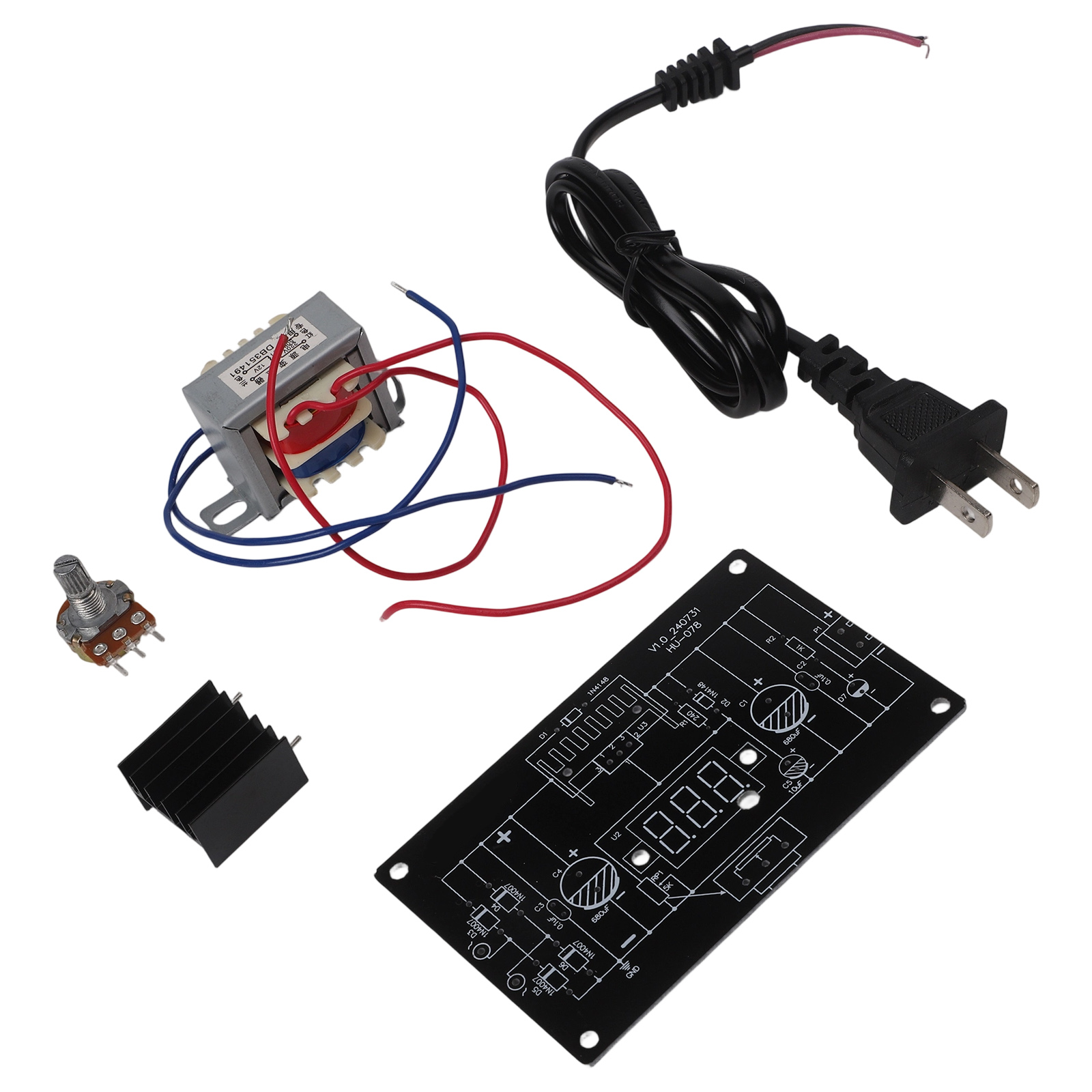 لوحة تنظيم الجهد LM317 مع فولت - مراجعة Diy Electronics Kits وسعره
