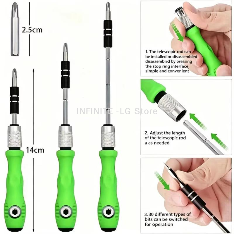 طقم مفكات دقيقة 24/32 في 1 بمق - مراجعة Diy Electronics Stores وسعره