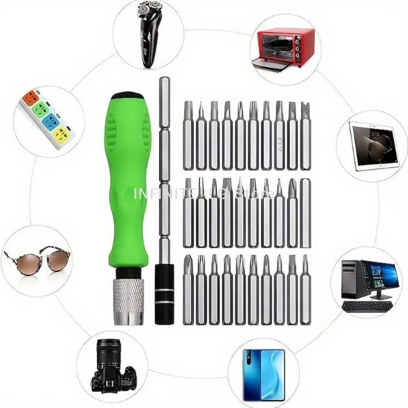 طقم مفكات دقيقة 24/32 في 1 بمق - مراجعة Diy Electronics Stores وسعره
