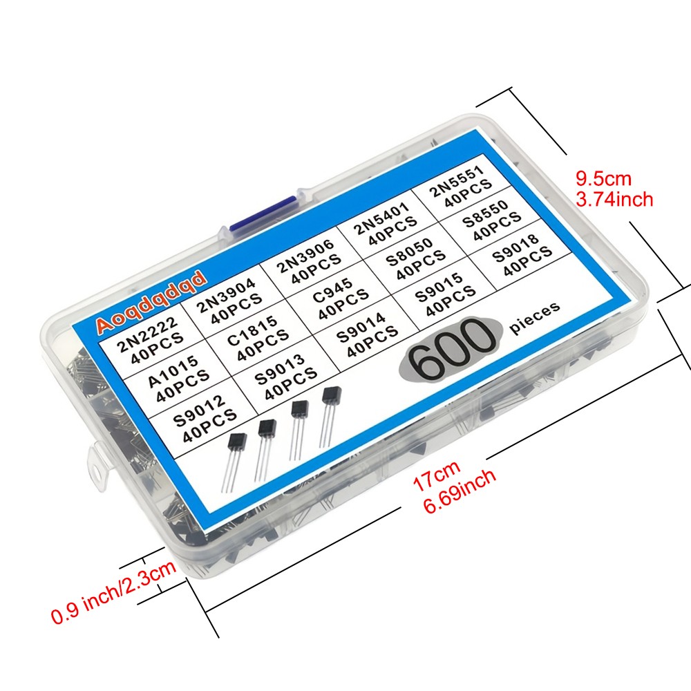 مجموعة ترانزستورات 600 قطعة تش - مراجعة Mosfet Transistor Set وسعره