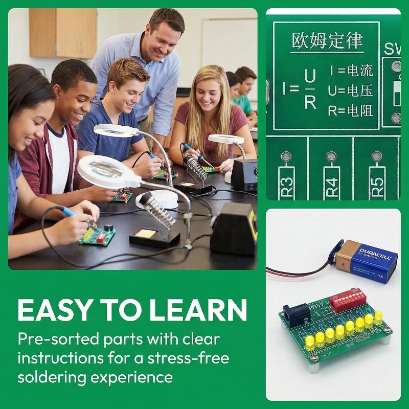 مجموعة أدوات تدريب على اللحام  - مراجعة Diy Electronics Lab وسعره