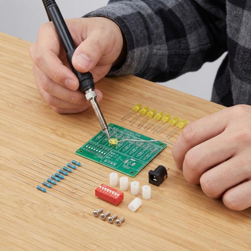 مجموعة أدوات تدريب على اللحام  - مراجعة Diy Electronics Lab وسعره