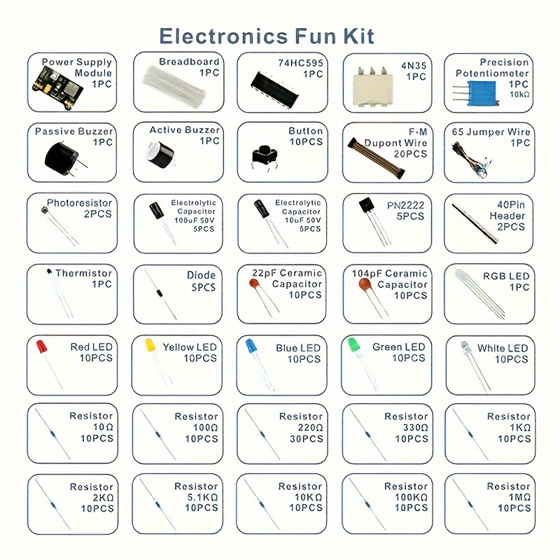 مكونات إلكترونية: مكثف كهربائي - مراجعة R/Diy Electronics وسعره