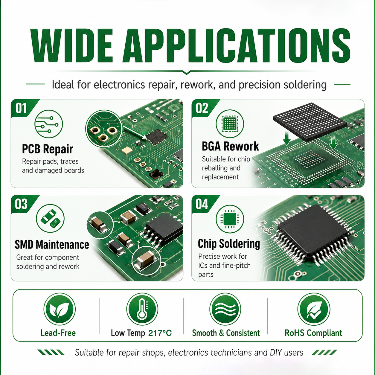 معجون لحام SAC305 خالي من الرص - مراجعة Diy Electronics Workshop وسعره