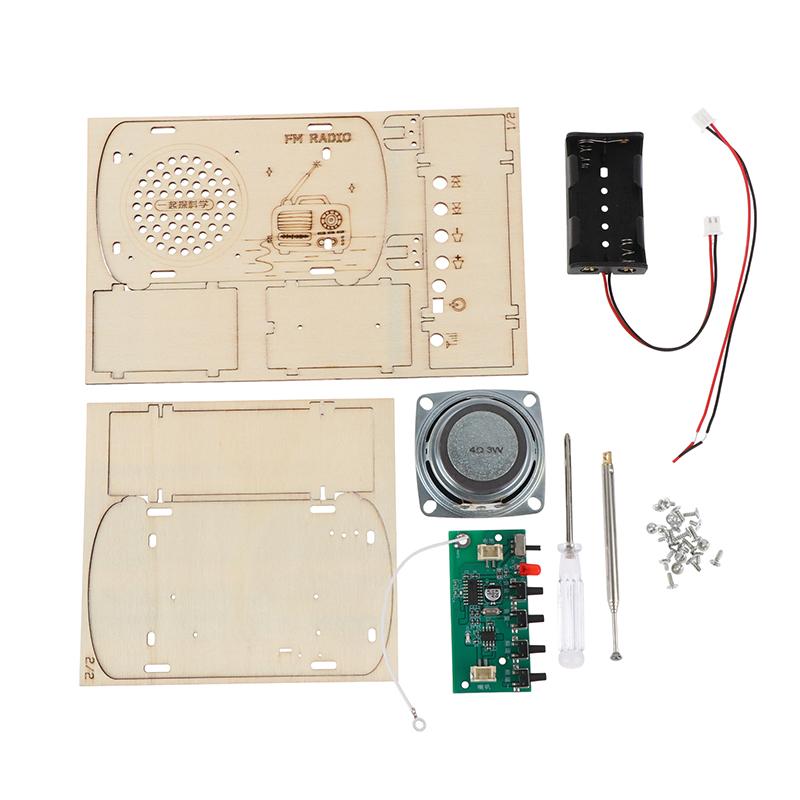 طقم راديو FM خشبي للتجميع الذا - مراجعة Diy Electronics Projects For Kids وسعره