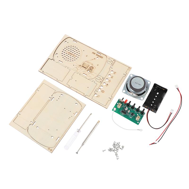 طقم راديو FM خشبي للتجميع الذا - مراجعة Diy Electronics Projects For Kids وسعره