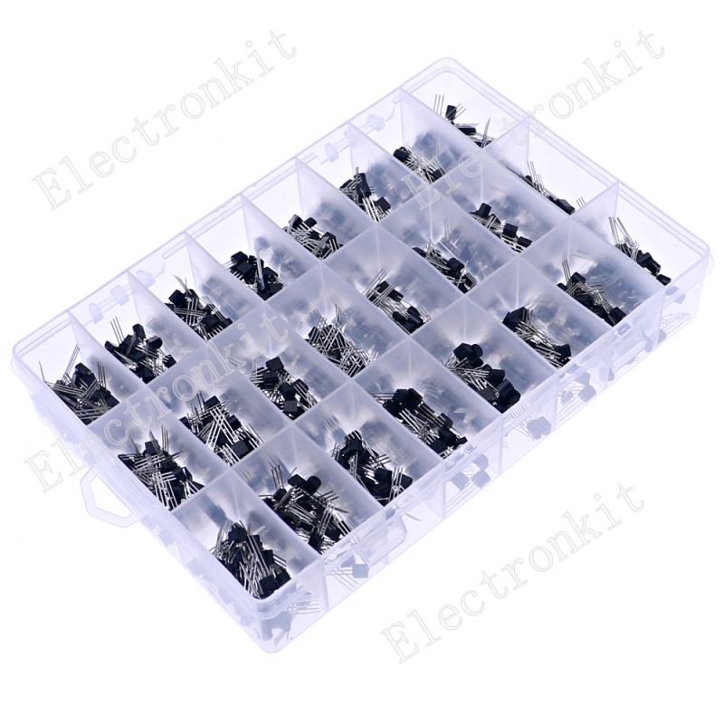 840 قطعة 24 القيم TO-92 PNP/NP - مراجعة Mosfet Transistor Set وسعره